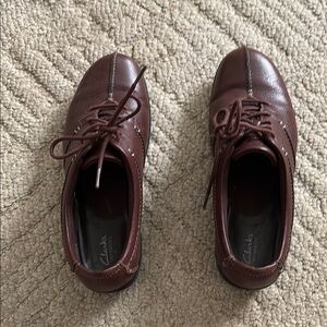 Clarks Brown Flats Timeless Design